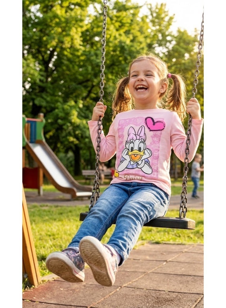 Disney world girls  Long Sleeve T-shirt  by Kids TV100%cotton - Image 2